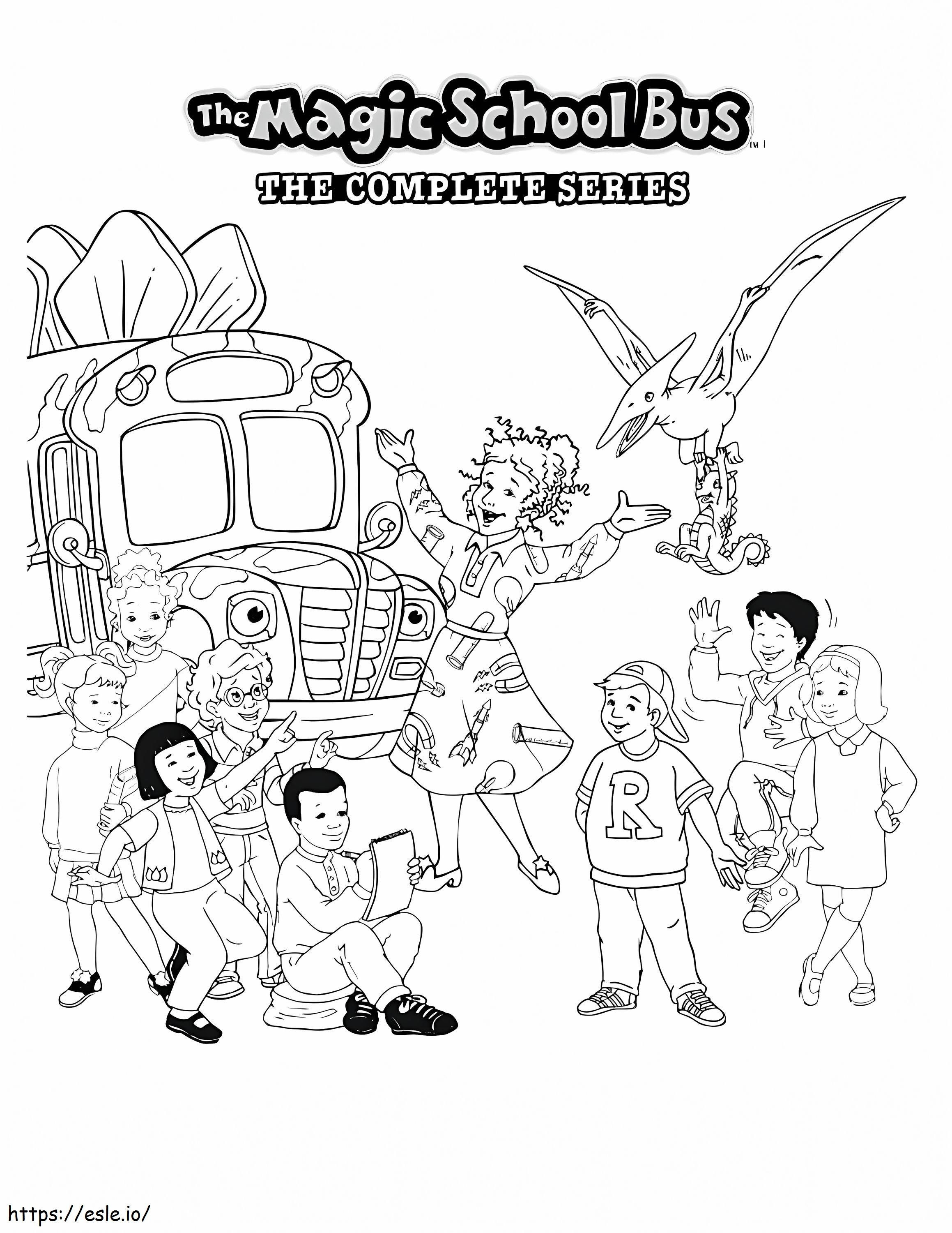 Magic School Bus coloring page