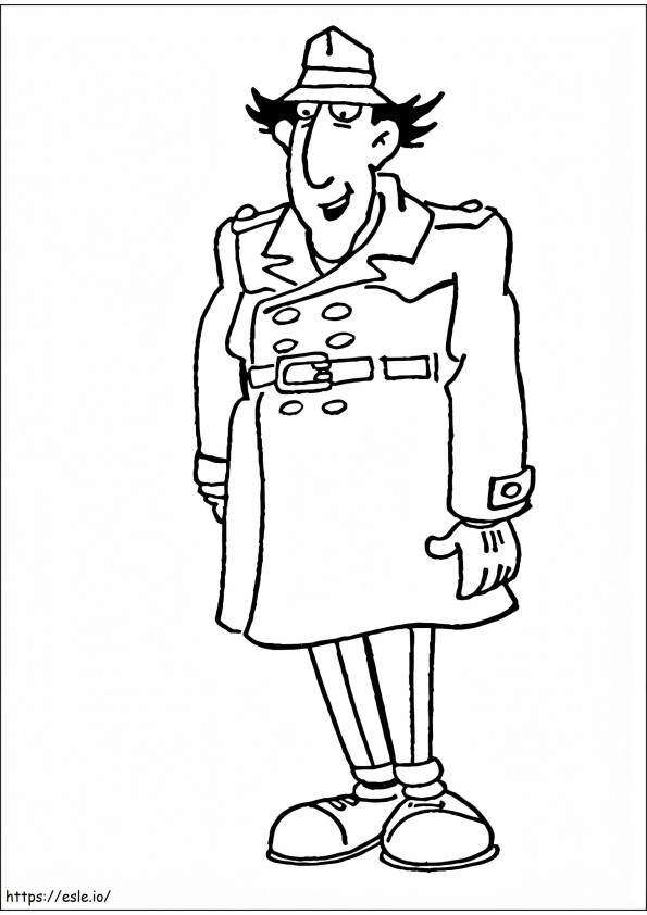 Inspector Gadget Smiling coloring page