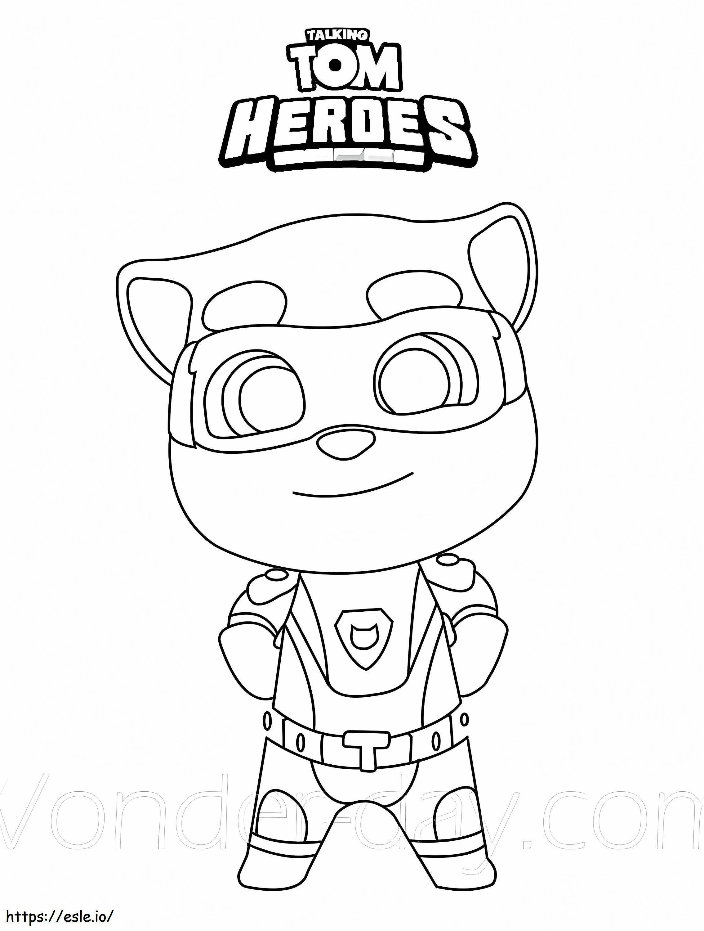 Tom Hero coloring page