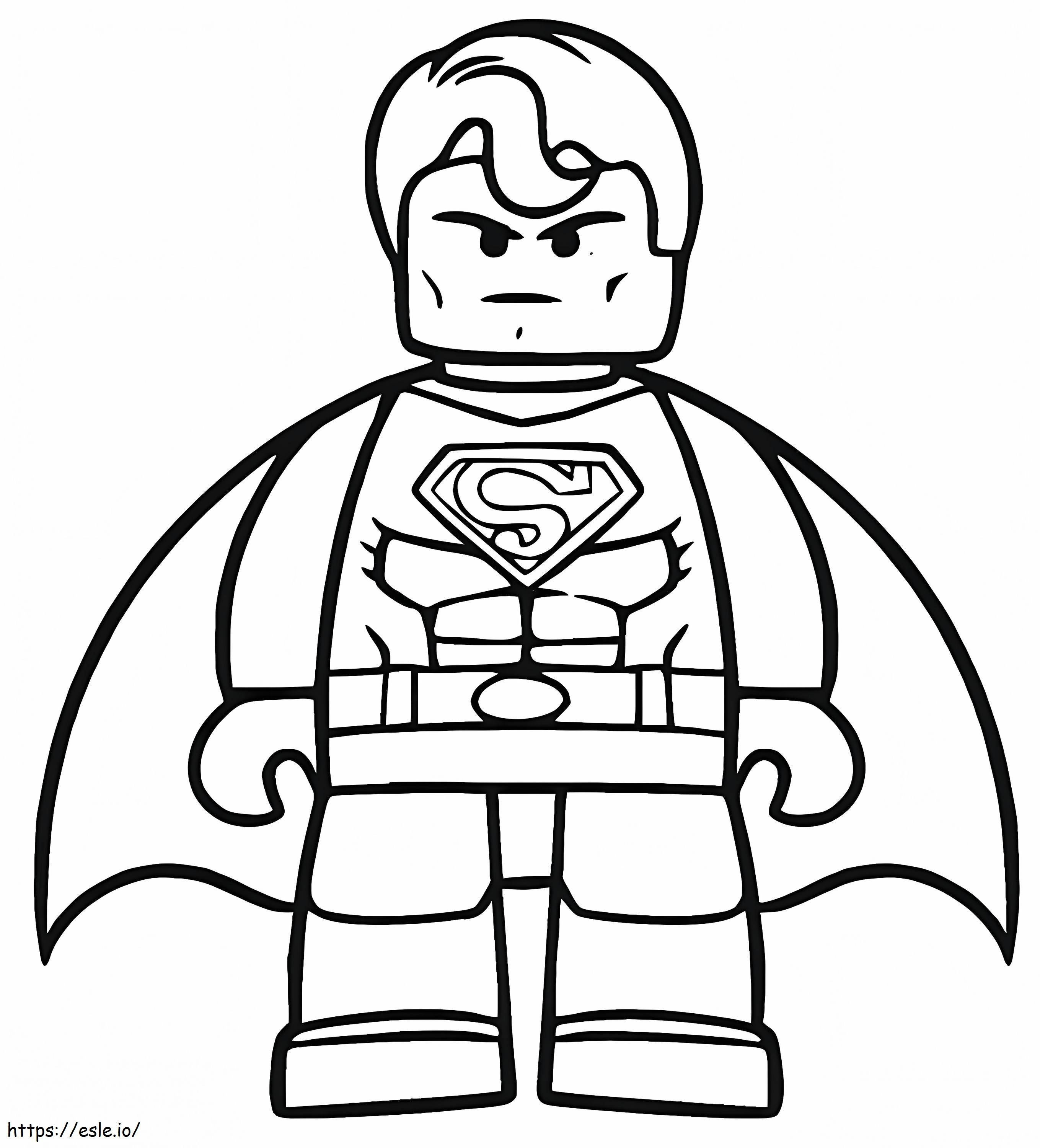 Genial Lego Superman värityskuva