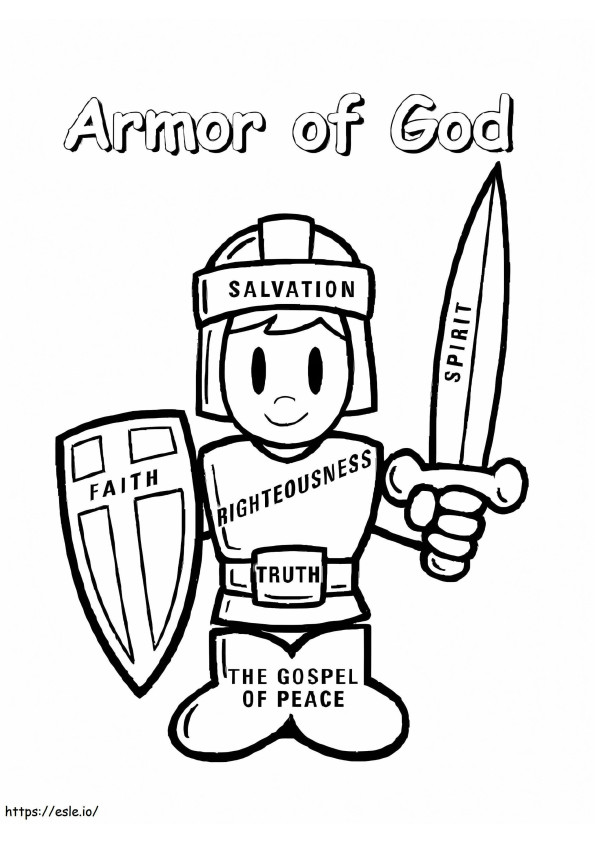 Rüstung Gottes ausmalbilder