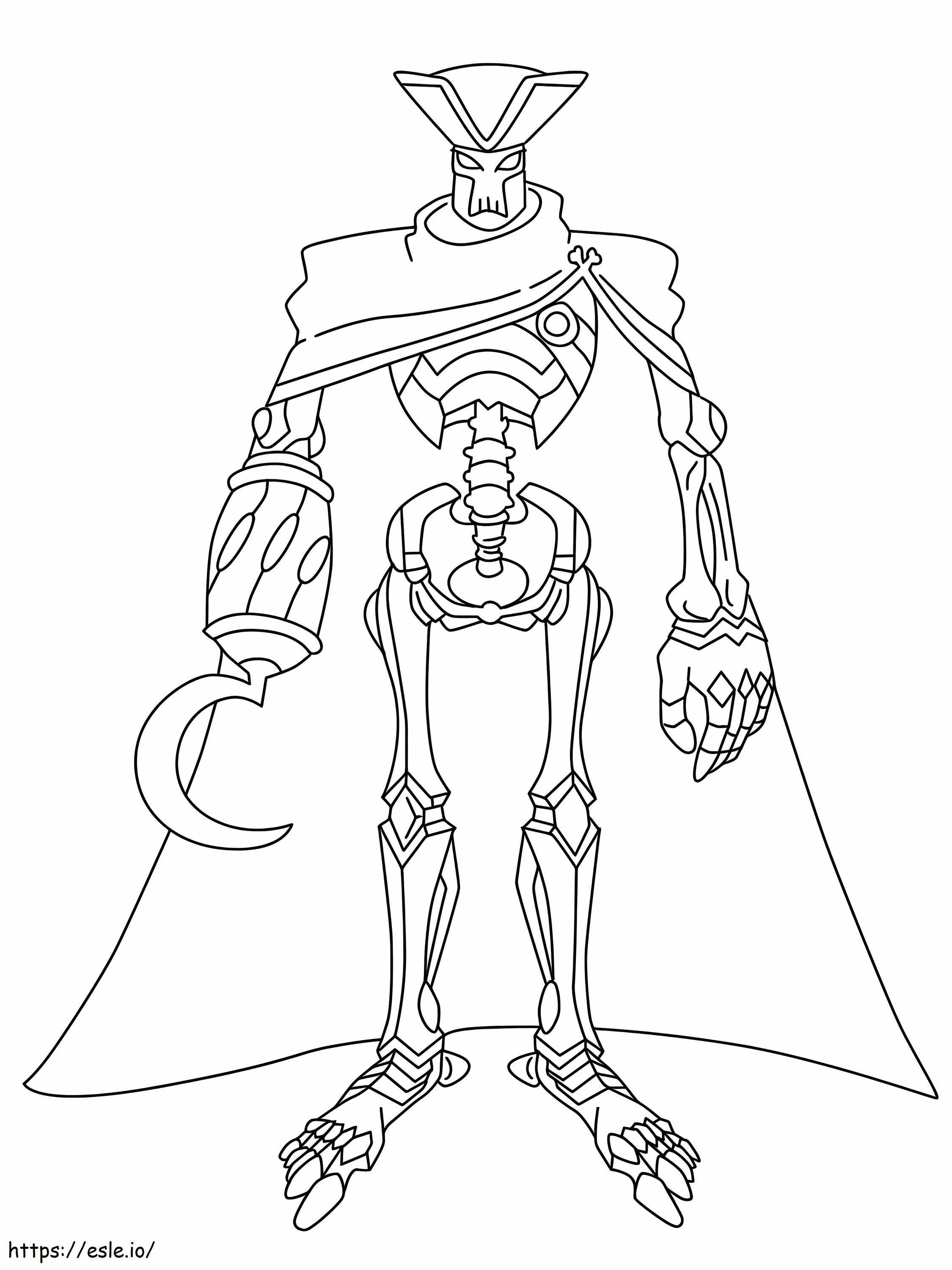 Golden Bones From Zak Storm coloring page