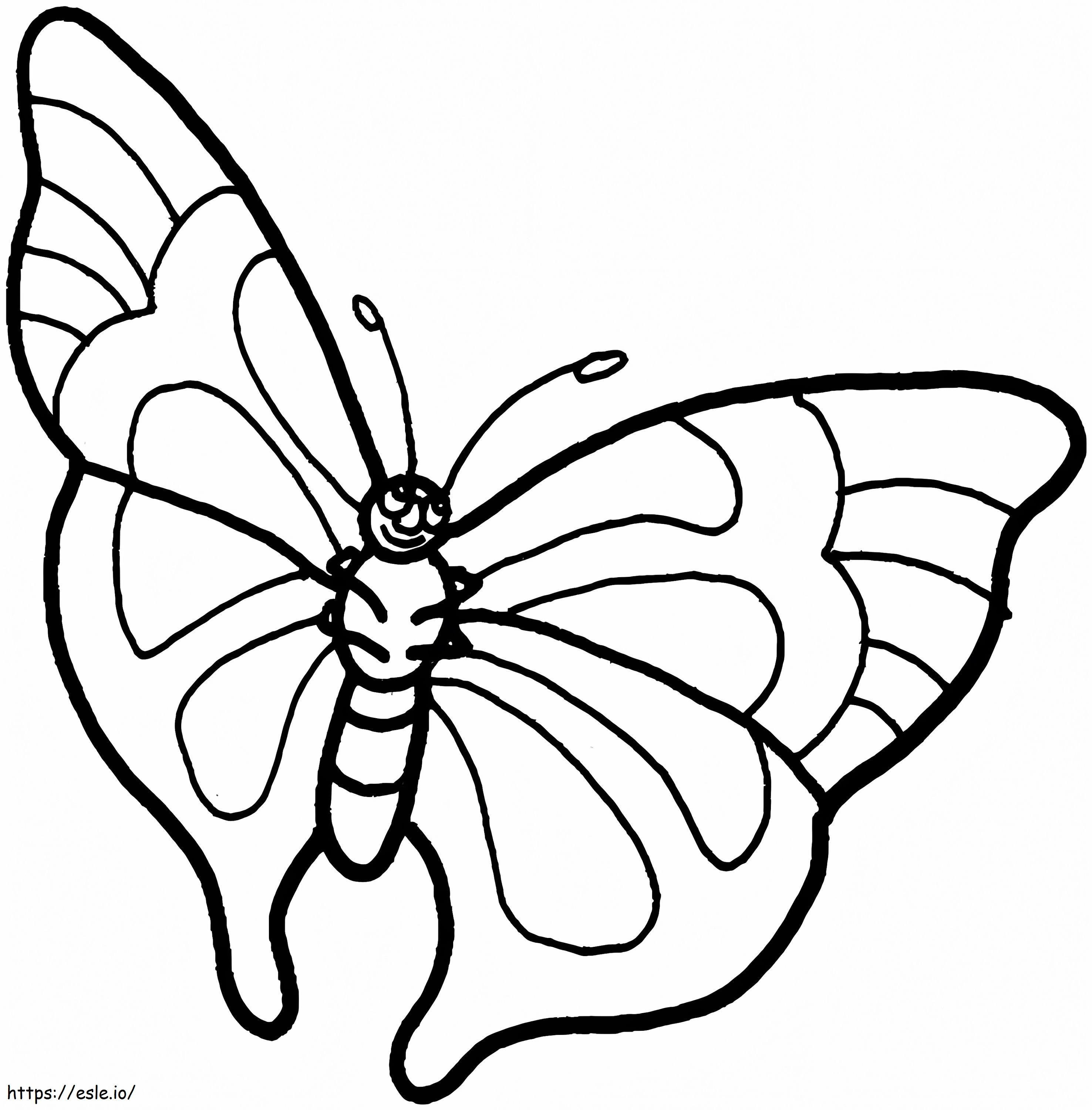 アニメーションの蝶 ぬりえ - 塗り絵