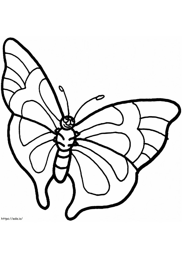 Animated Butterfly coloring page