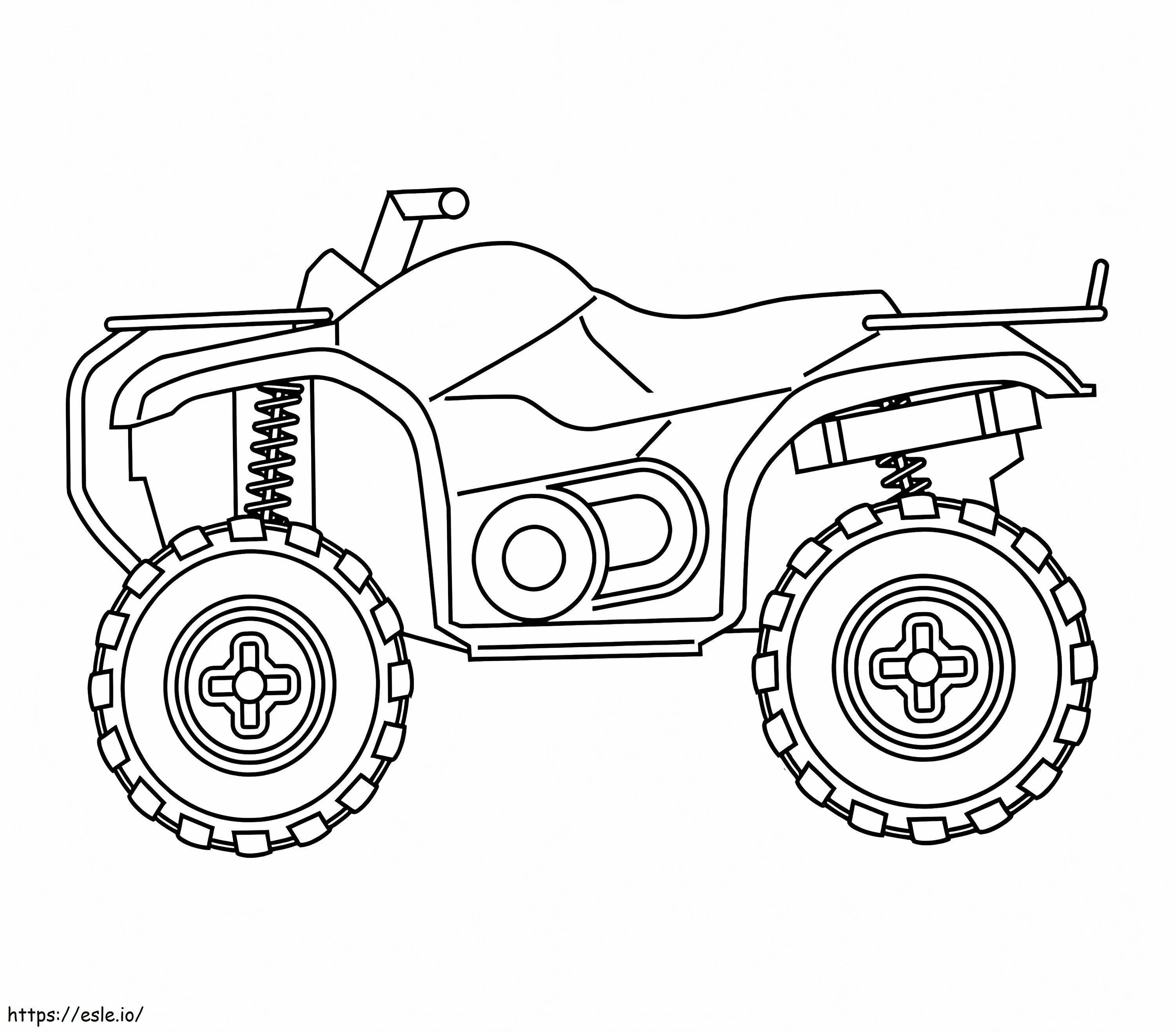 Veículo todo-o-terreno ATV para colorir