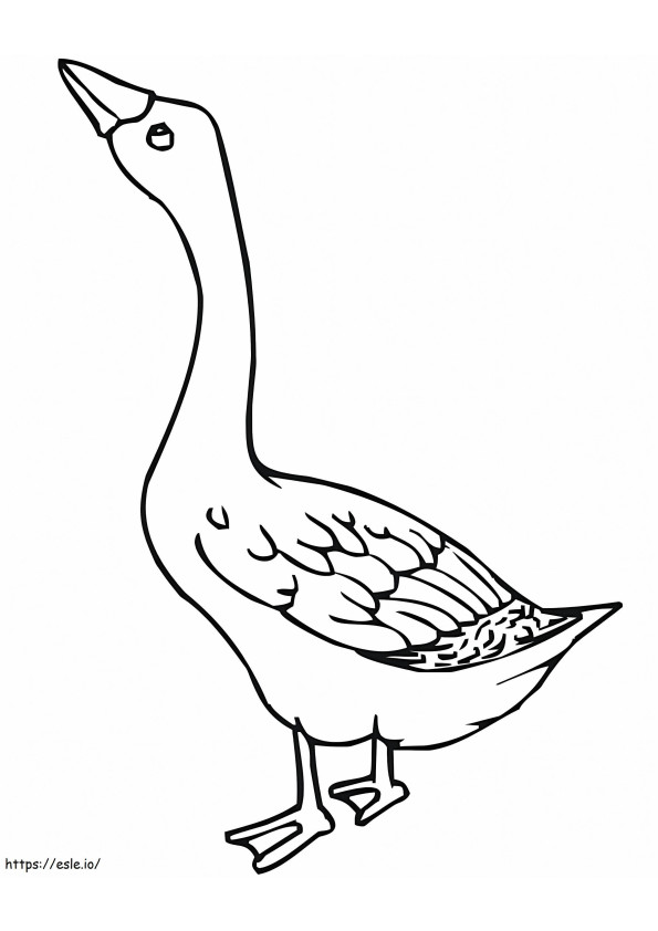 Free Goose coloring page