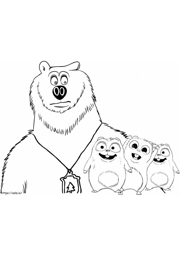 Grizzy And The Lemmings 7 coloring page