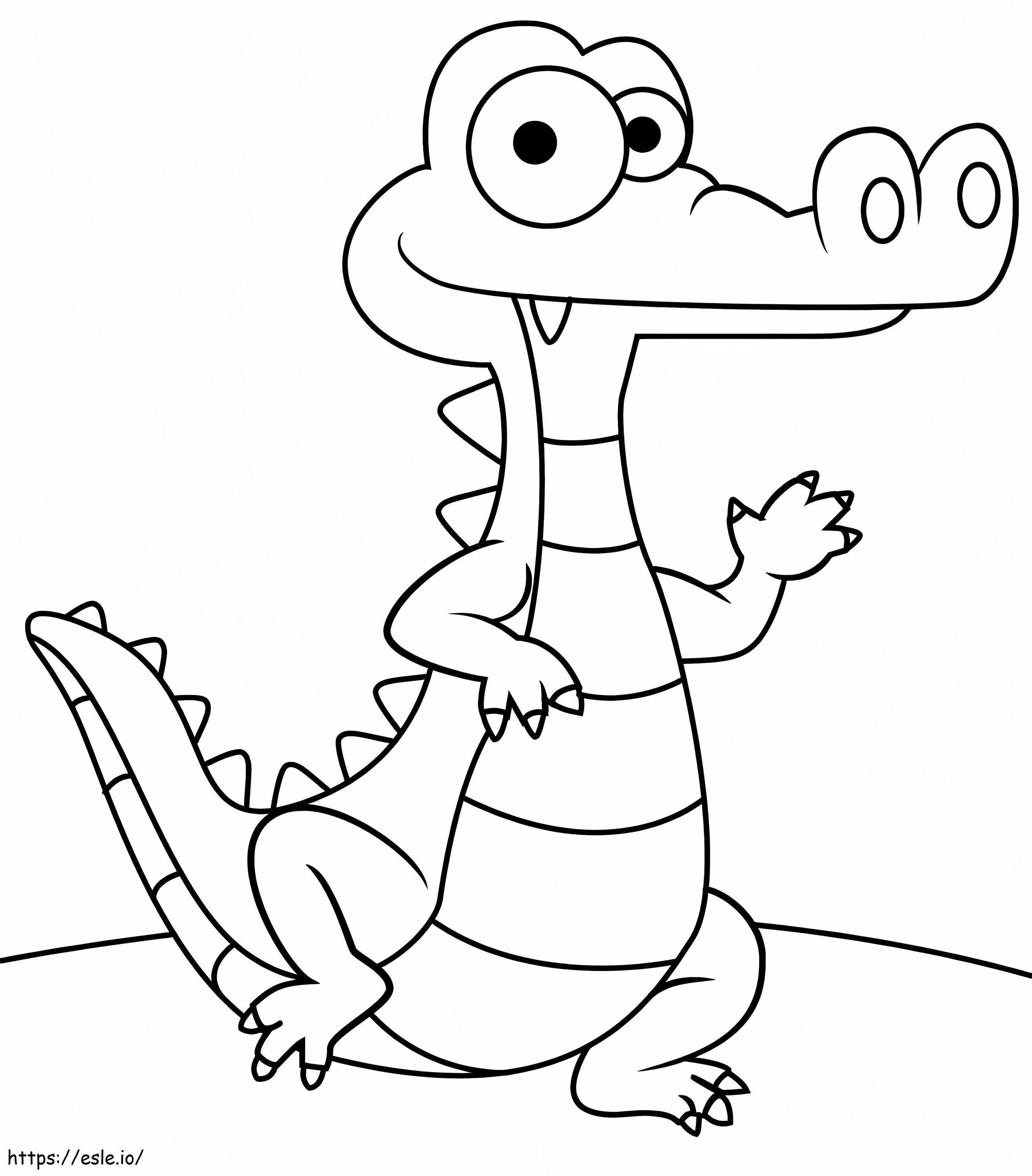 Kleiner Alligator ausmalbilder