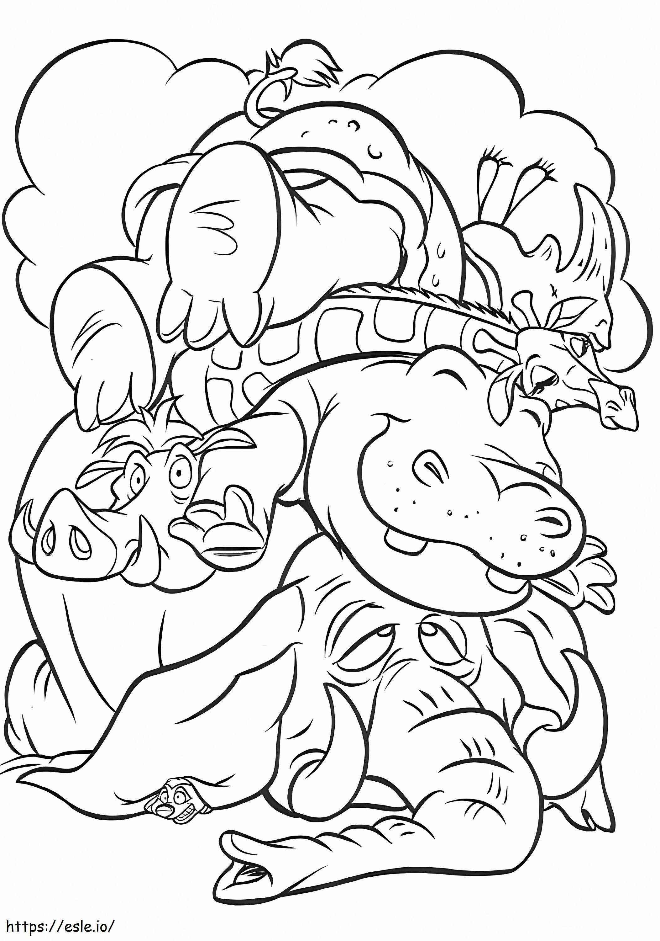 1560502525 Sad For Elephant A4 coloring page
