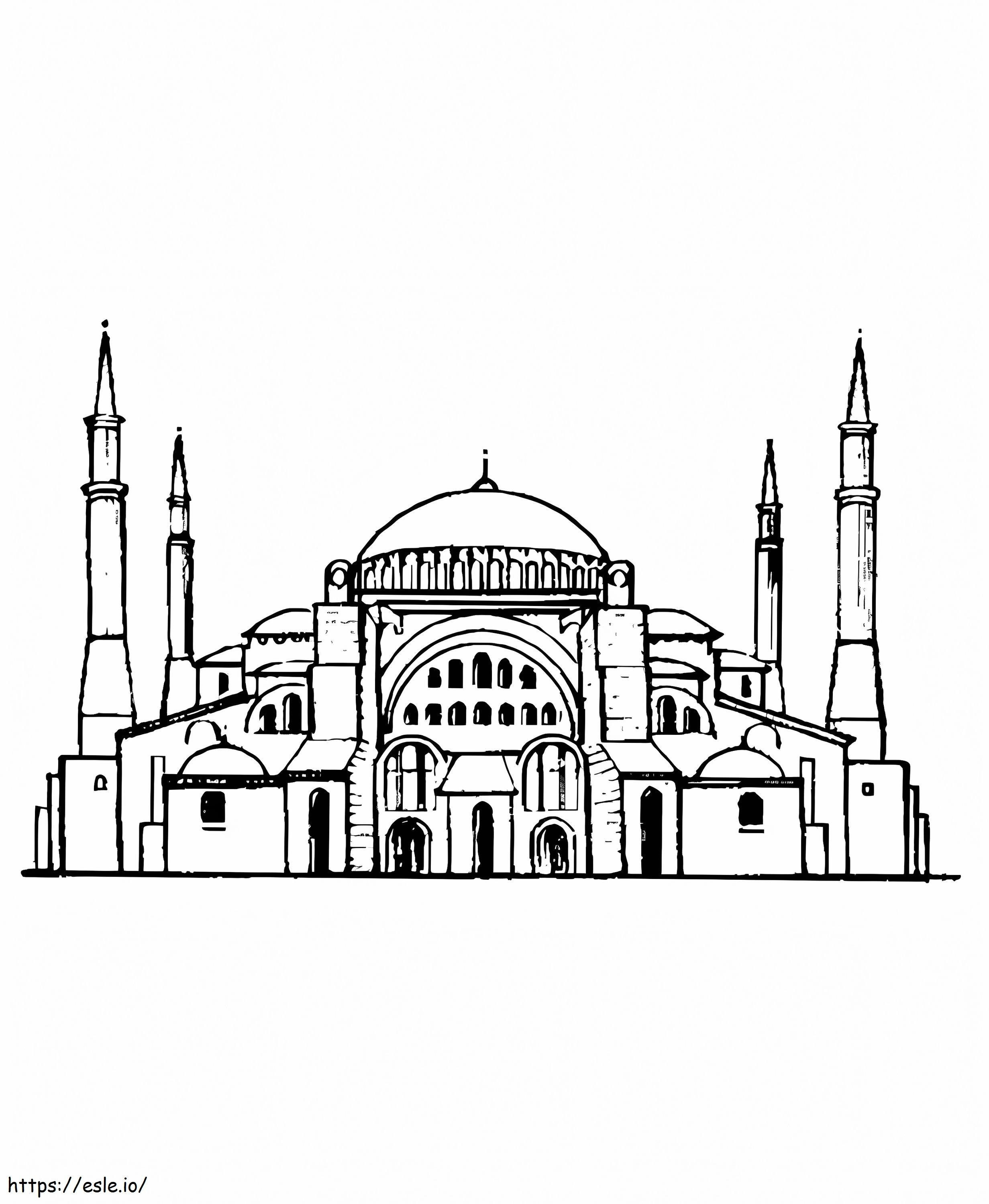 Masjid yang Dapat Dicetak Gratis Gambar Mewarnai