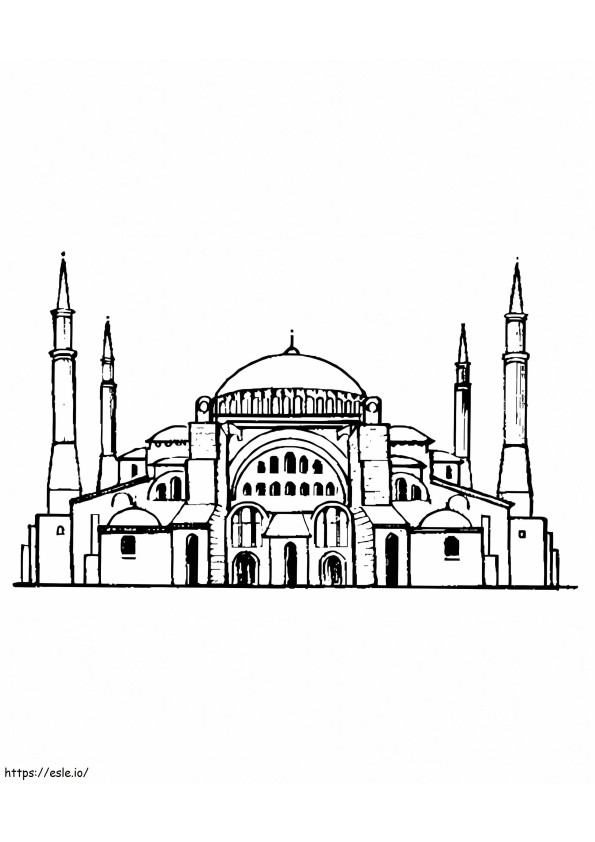 Ingyenes nyomtatható mecset kifestő
