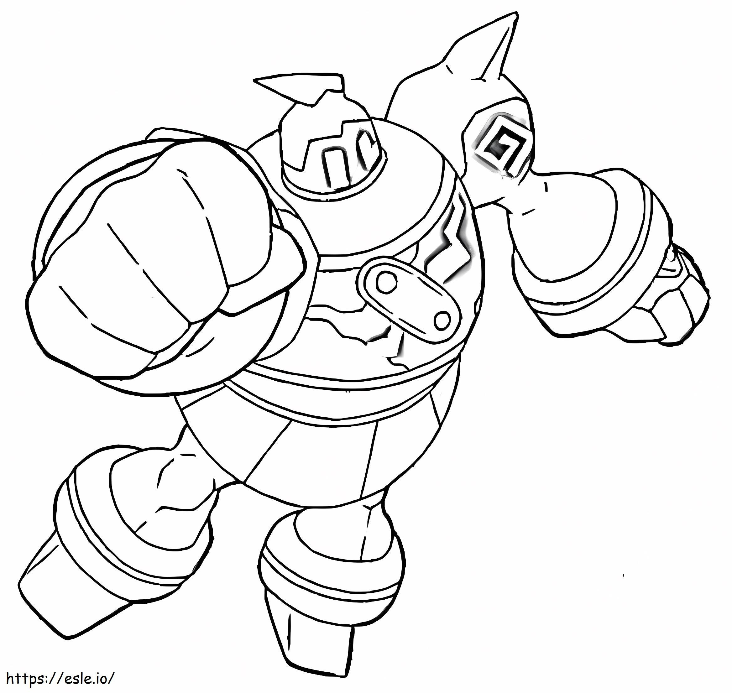 Golurk Pokemon 2 Coloring Page