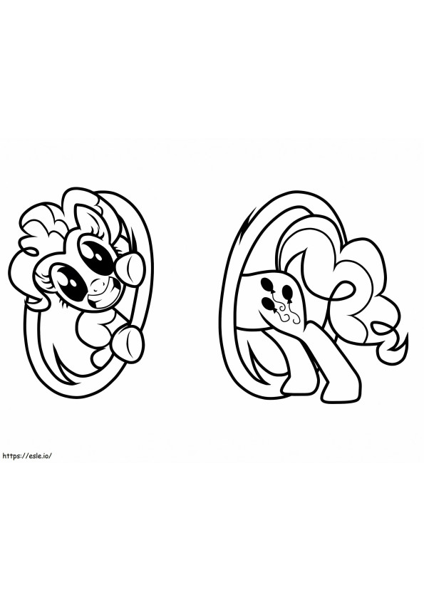 Coloriage Poney Pinkie Pie à imprimer dessin
