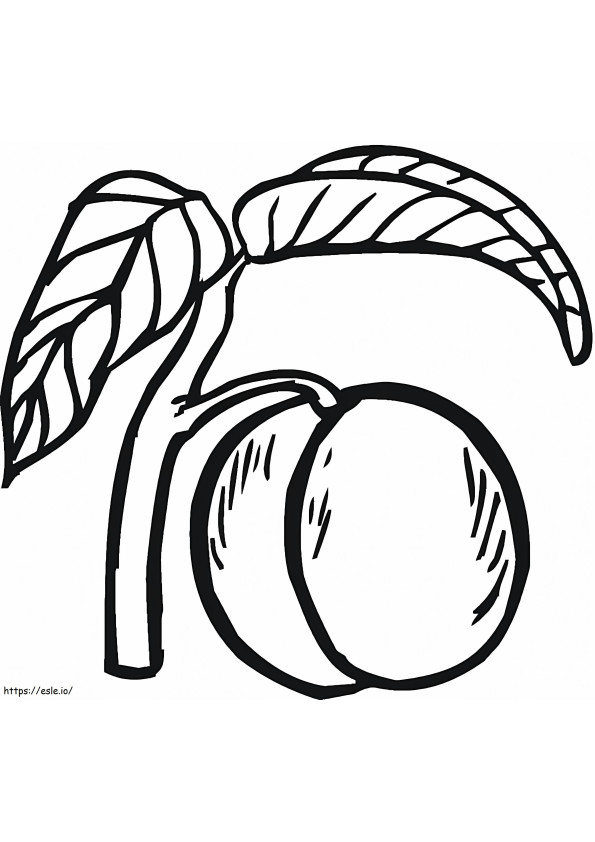 Peach 1 coloring page