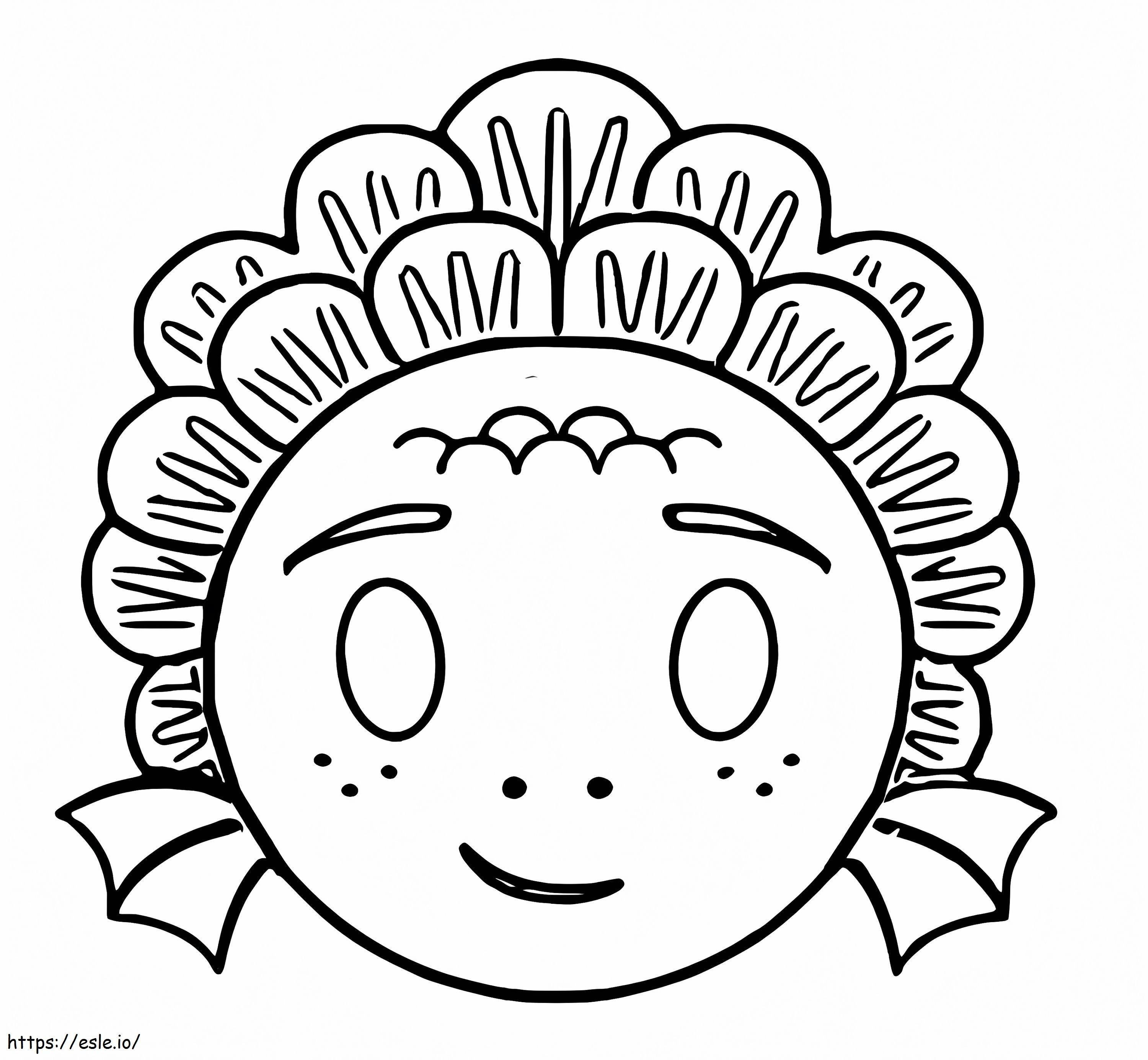 Coloriage Luca Emoji à imprimer dessin