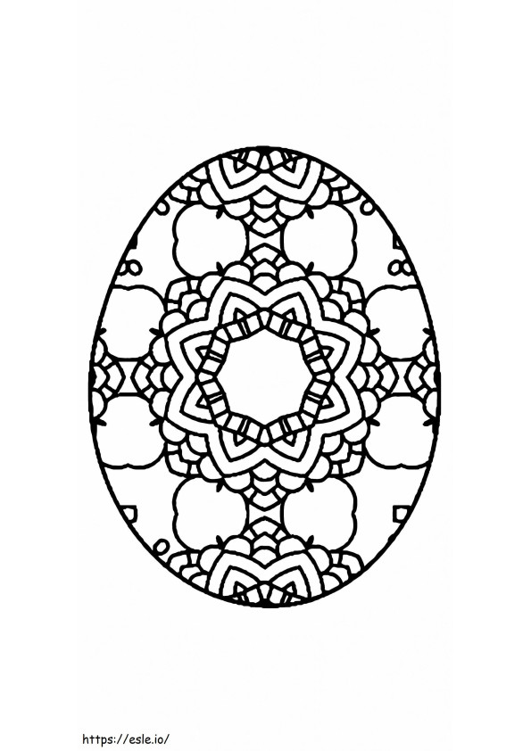 Easter Egg Flower Patterns Printable 6 coloring page