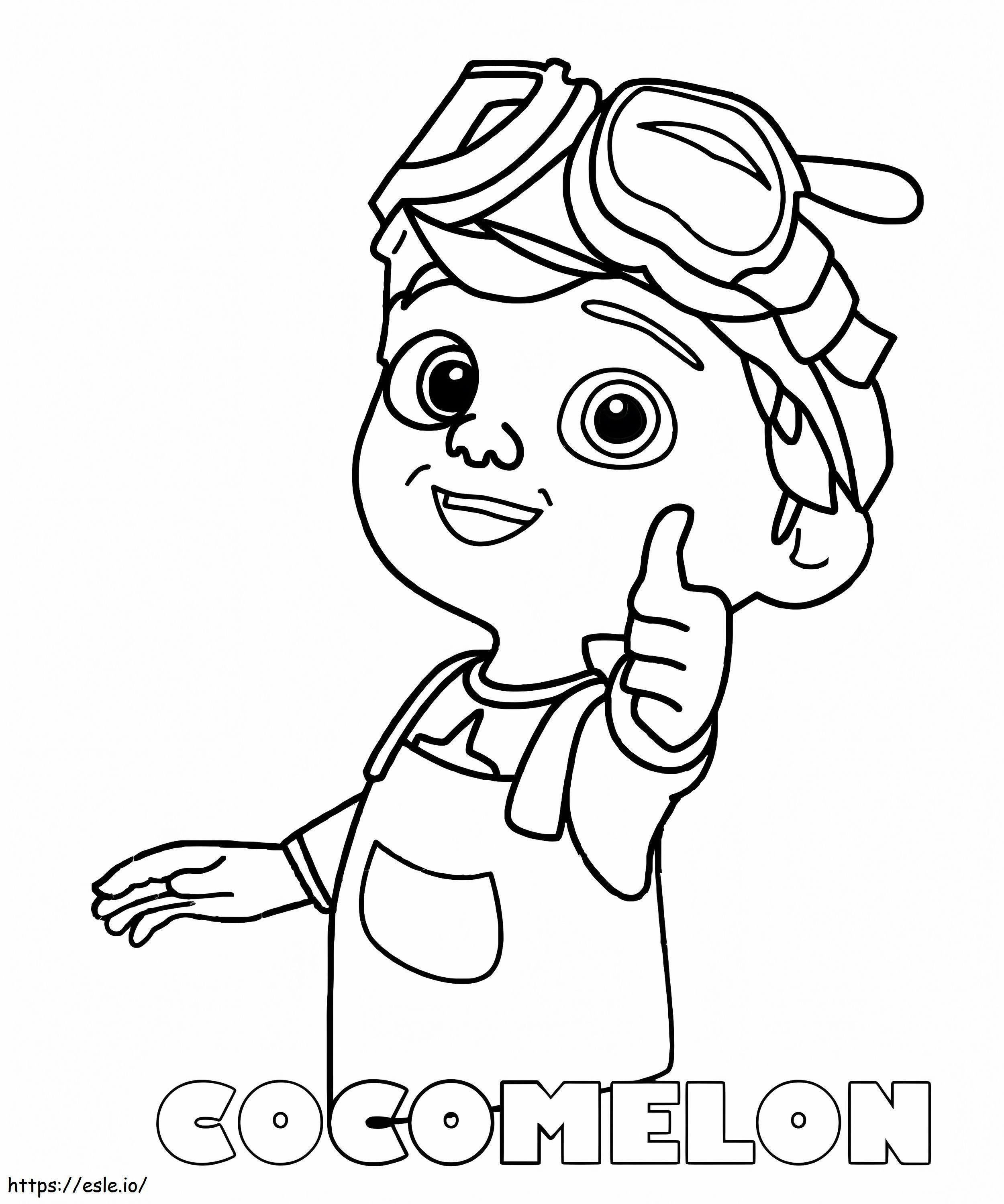 Tom Tom Cocomelon coloring page