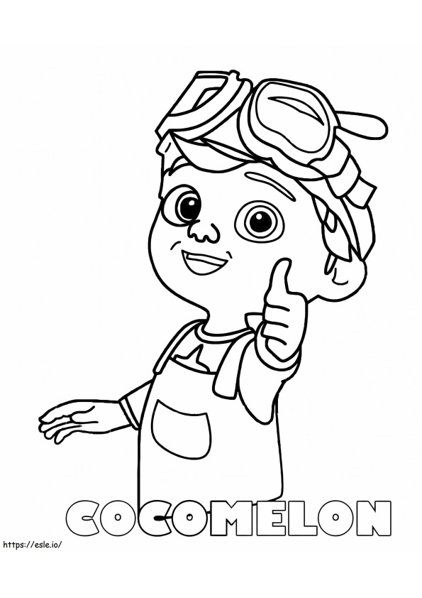 Tom Tom Cocomelon coloring page