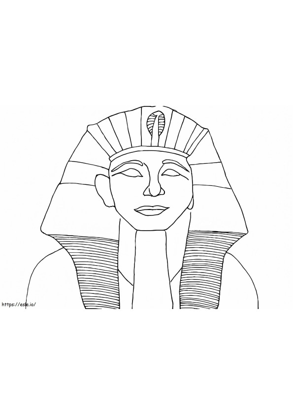 Coloriage 1493903742 Pharaon égyptien à imprimer dessin