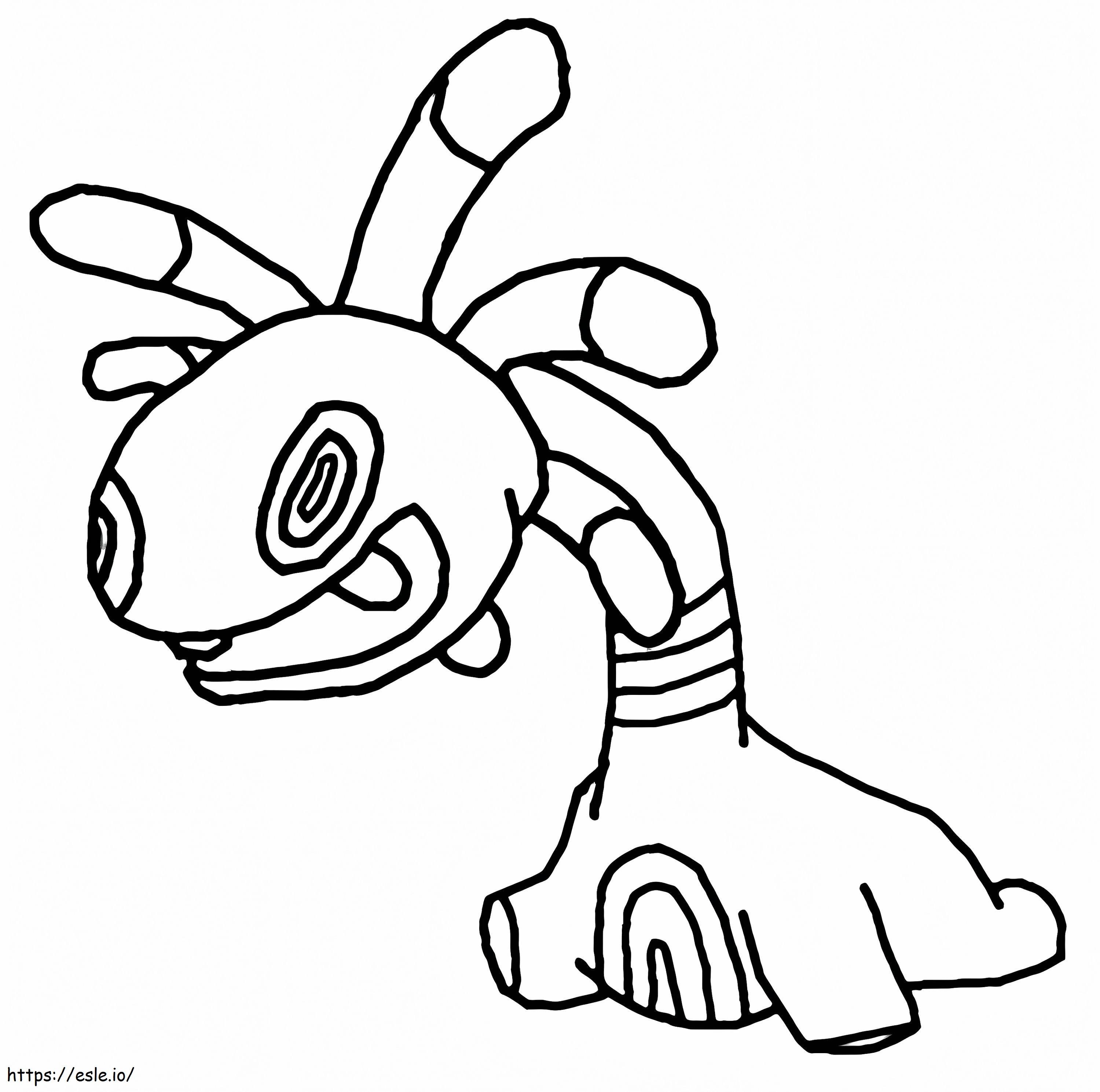Printable Cradily Pokemon coloring page