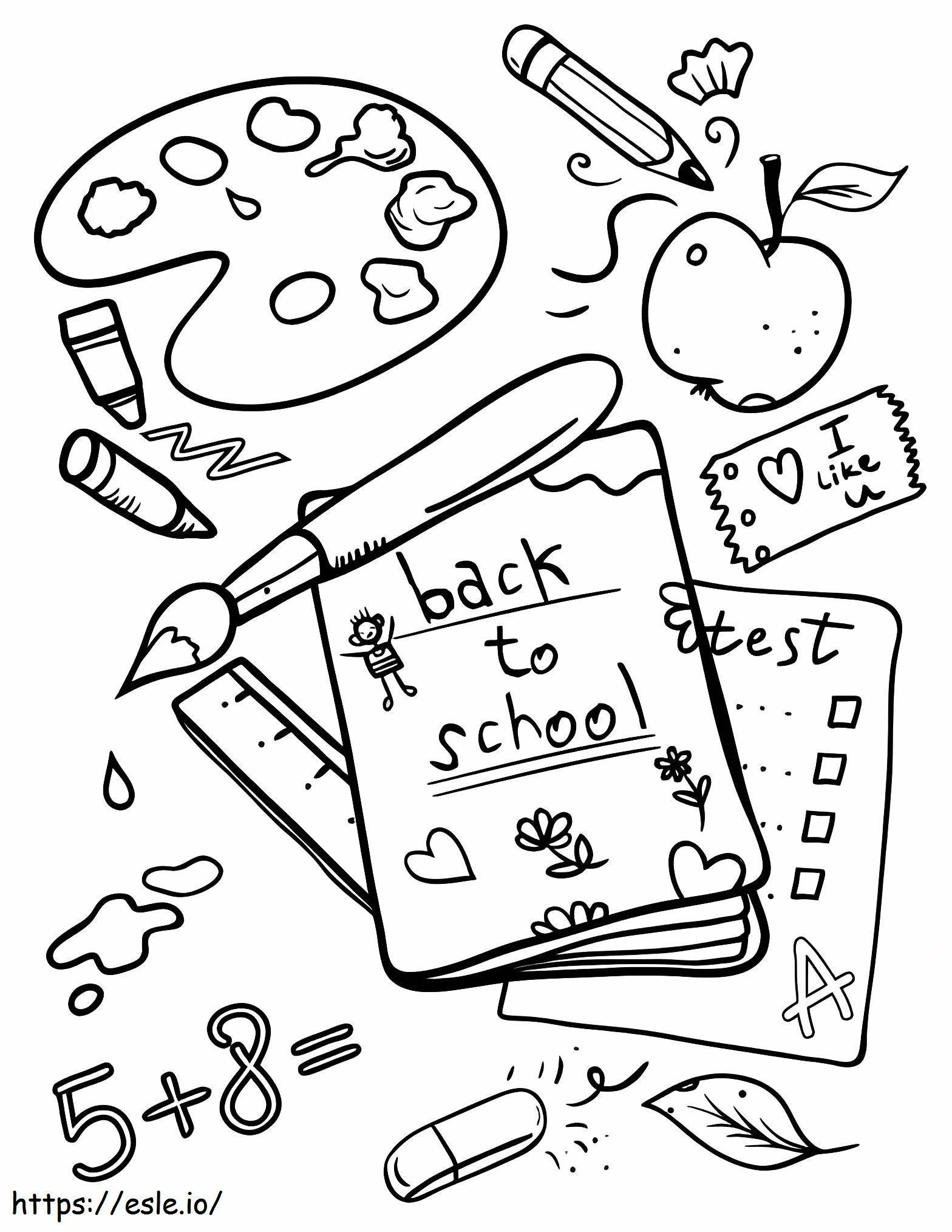 Normal Return To School coloring page