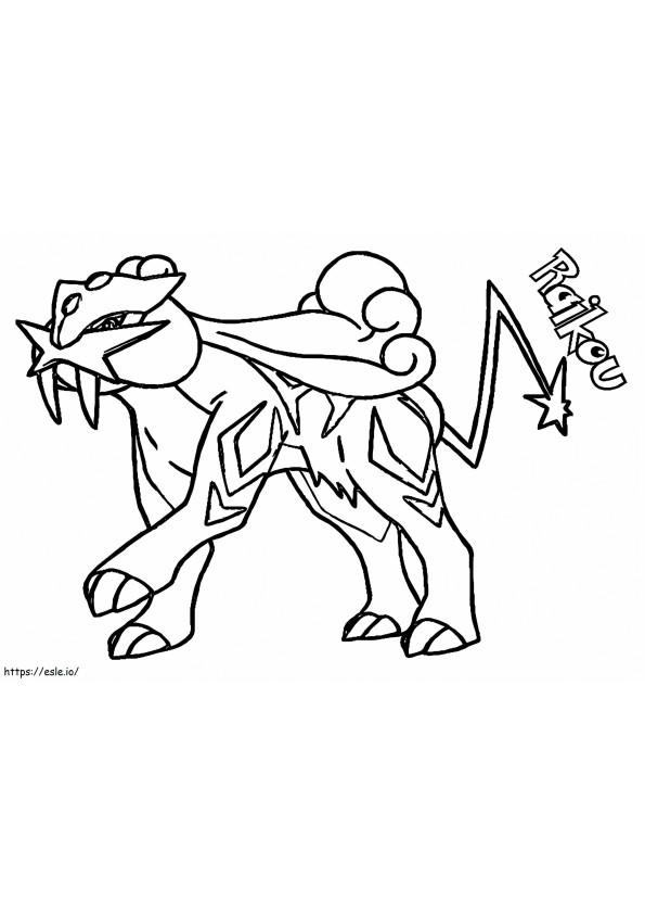 Raikou-Pokémon ausmalbilder