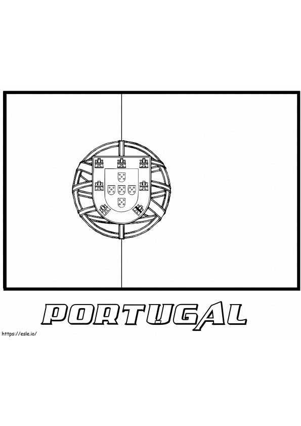 Portugal Flag coloring page