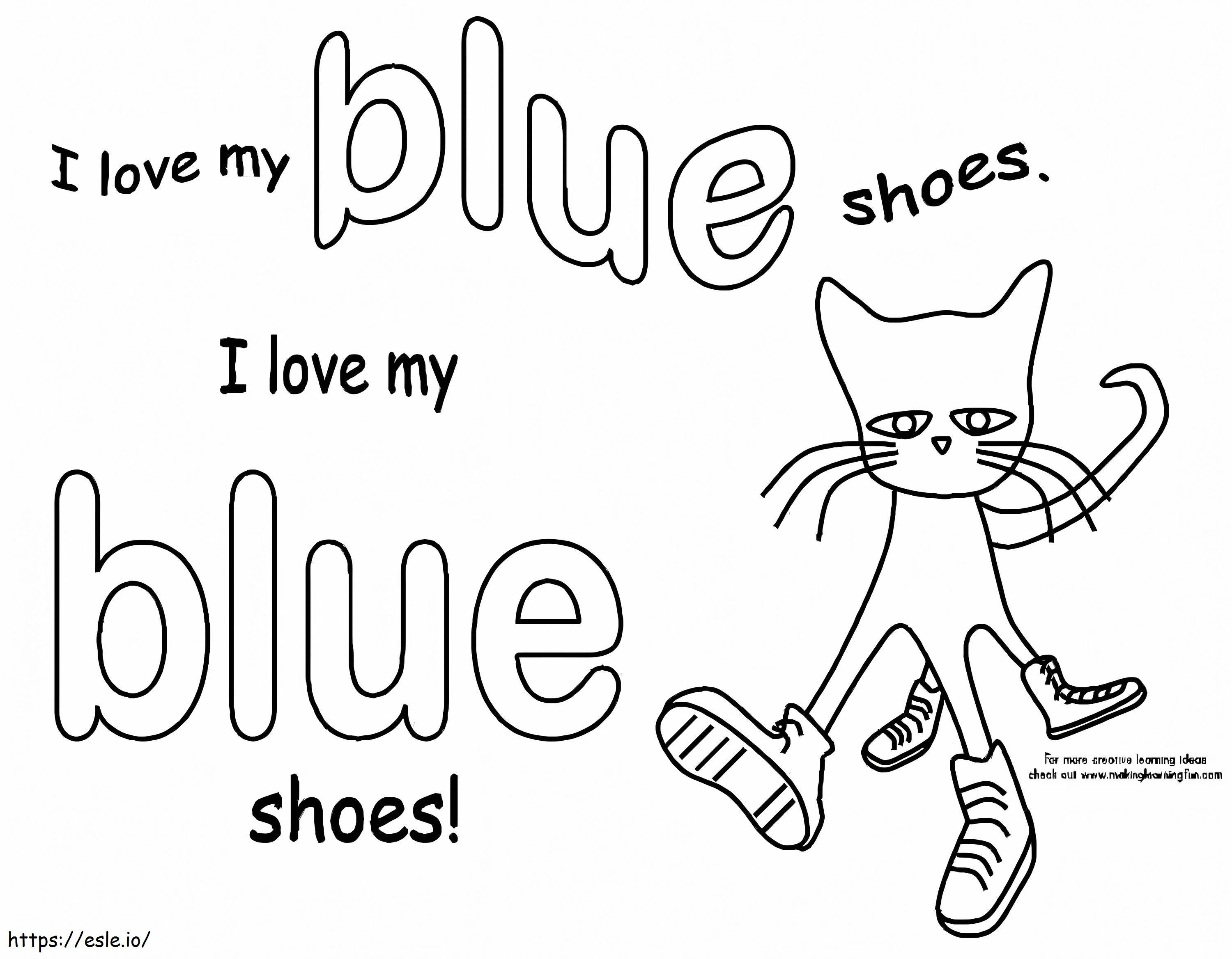 Pete The Cat Walking coloring page