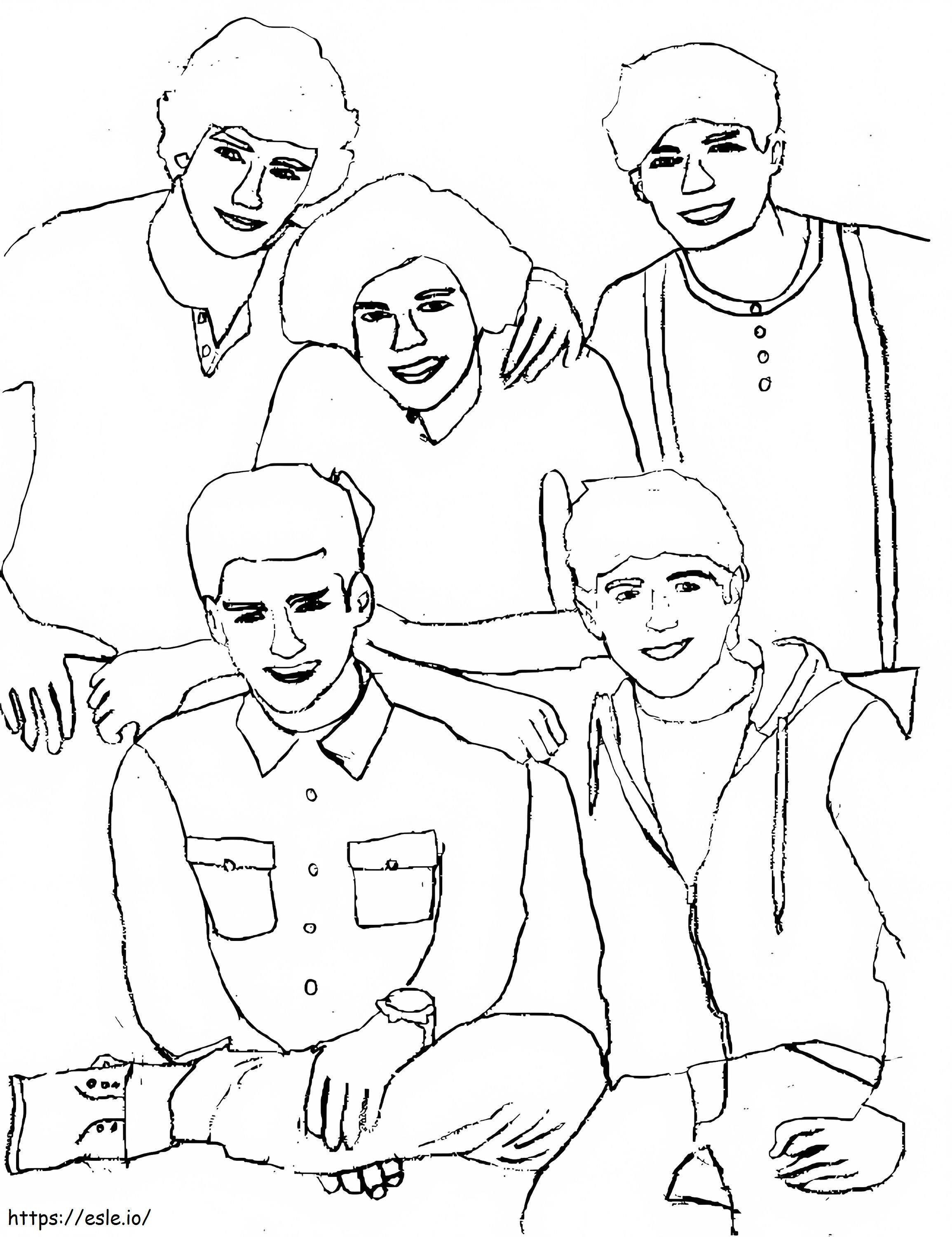 One Direction 2 coloring page