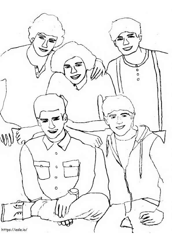 One Direction 2 coloring page