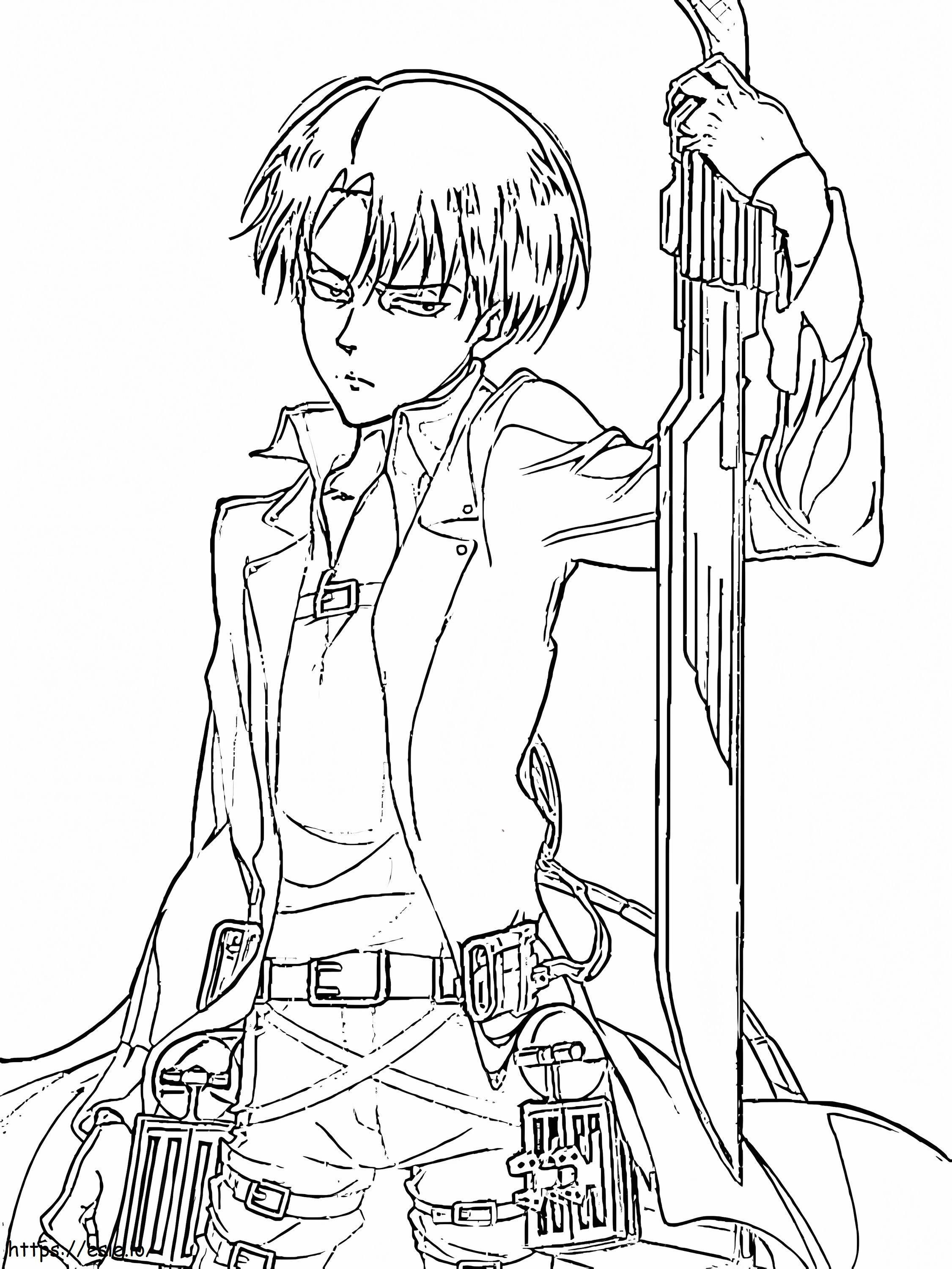 Awesome Levi coloring page