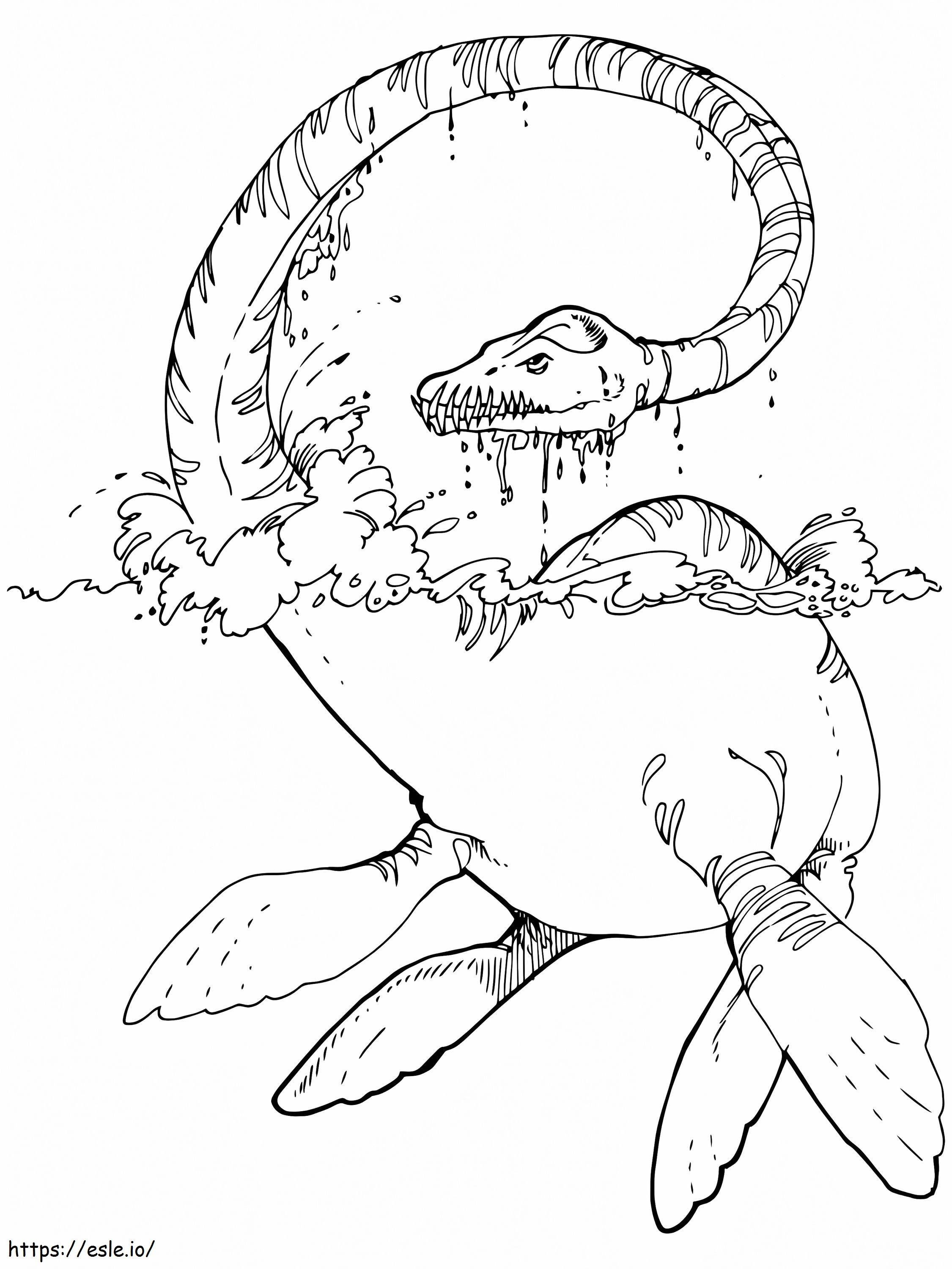 Printable Plesiosaur coloring page
