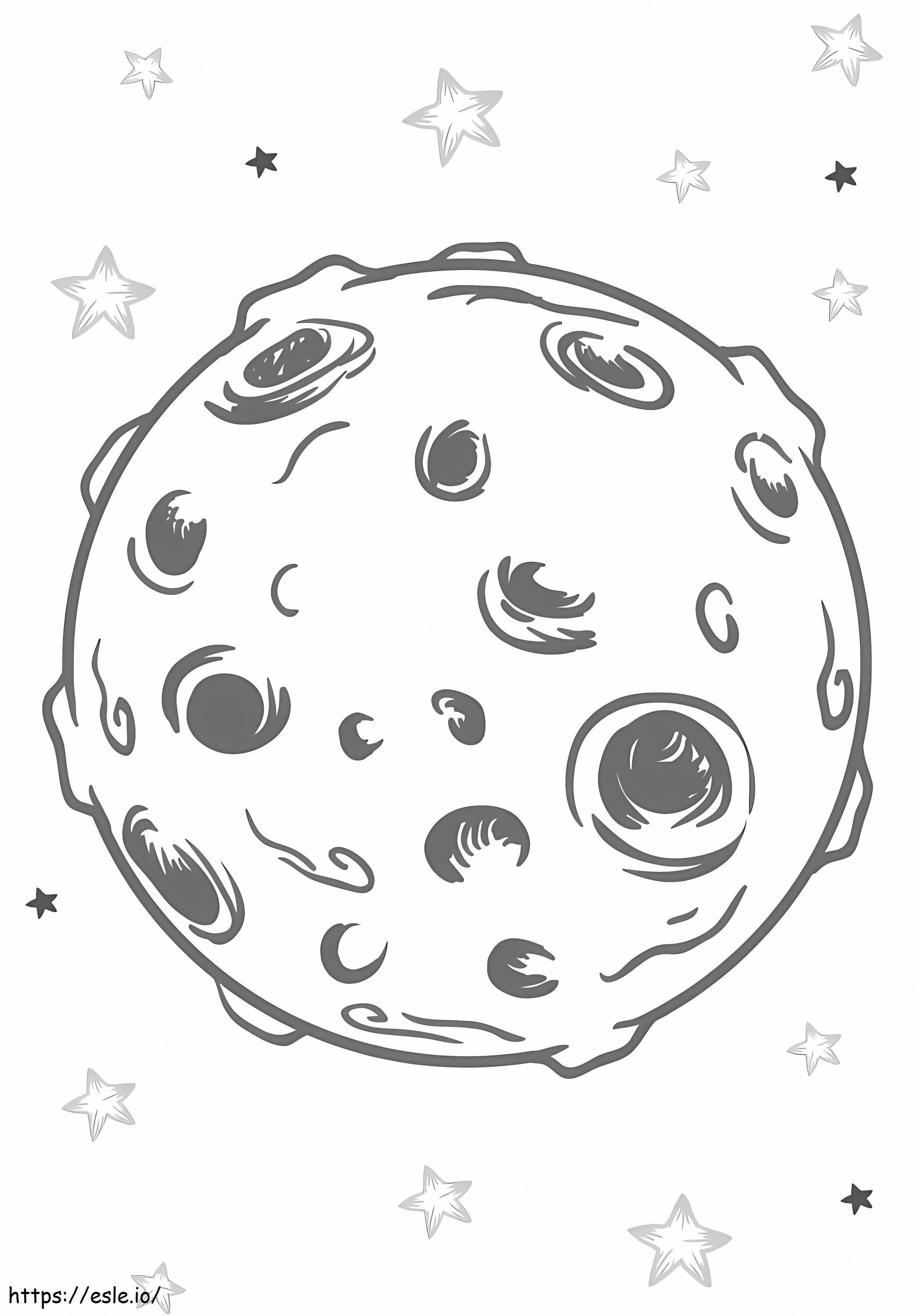 The Moon And Stars coloring page