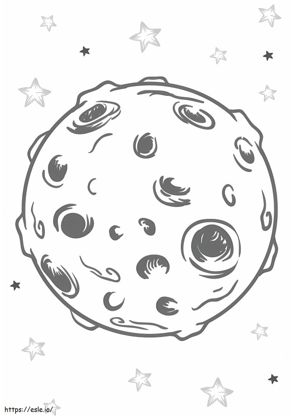 The Moon And Stars coloring page