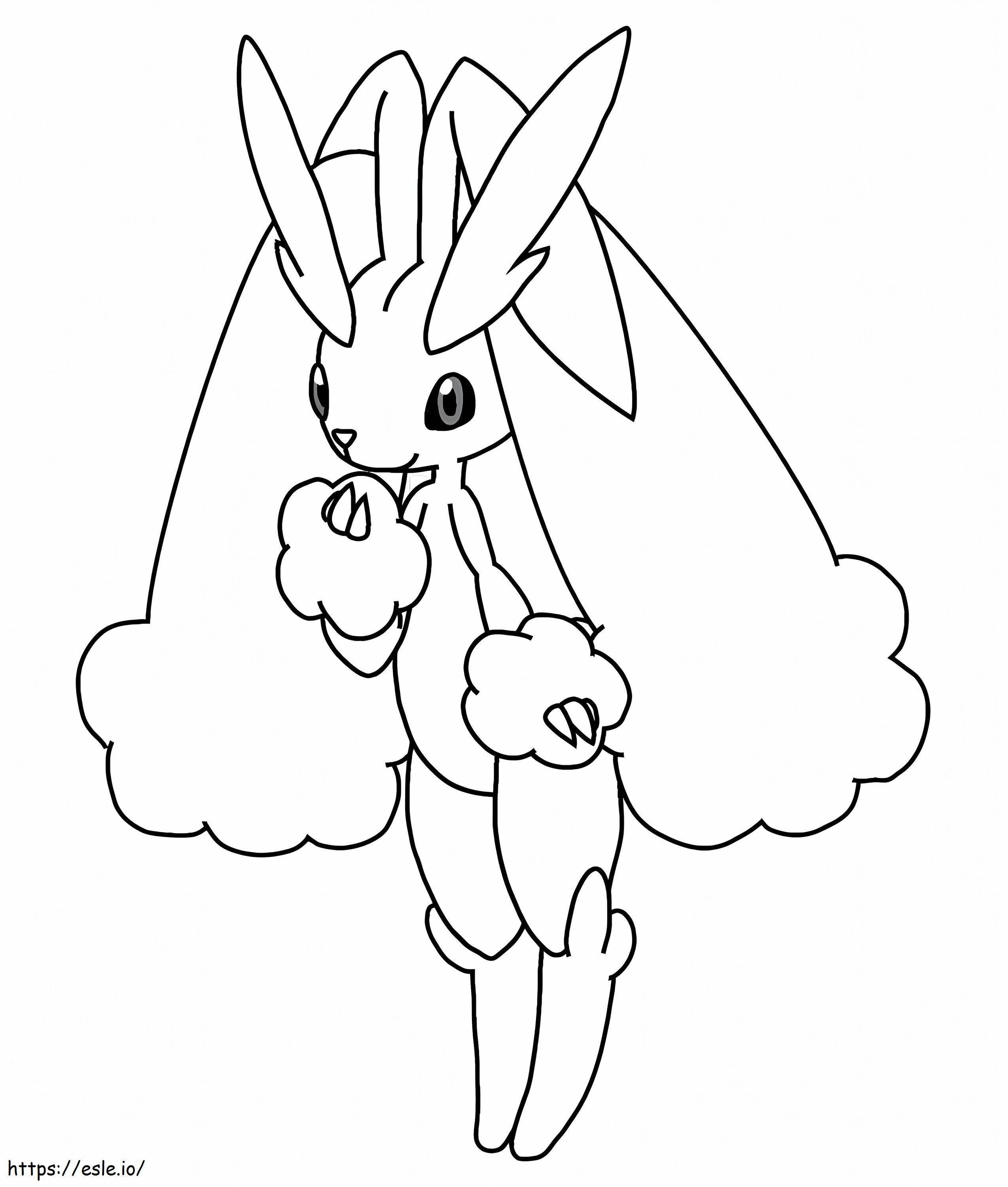 Cute Lopunny coloring page