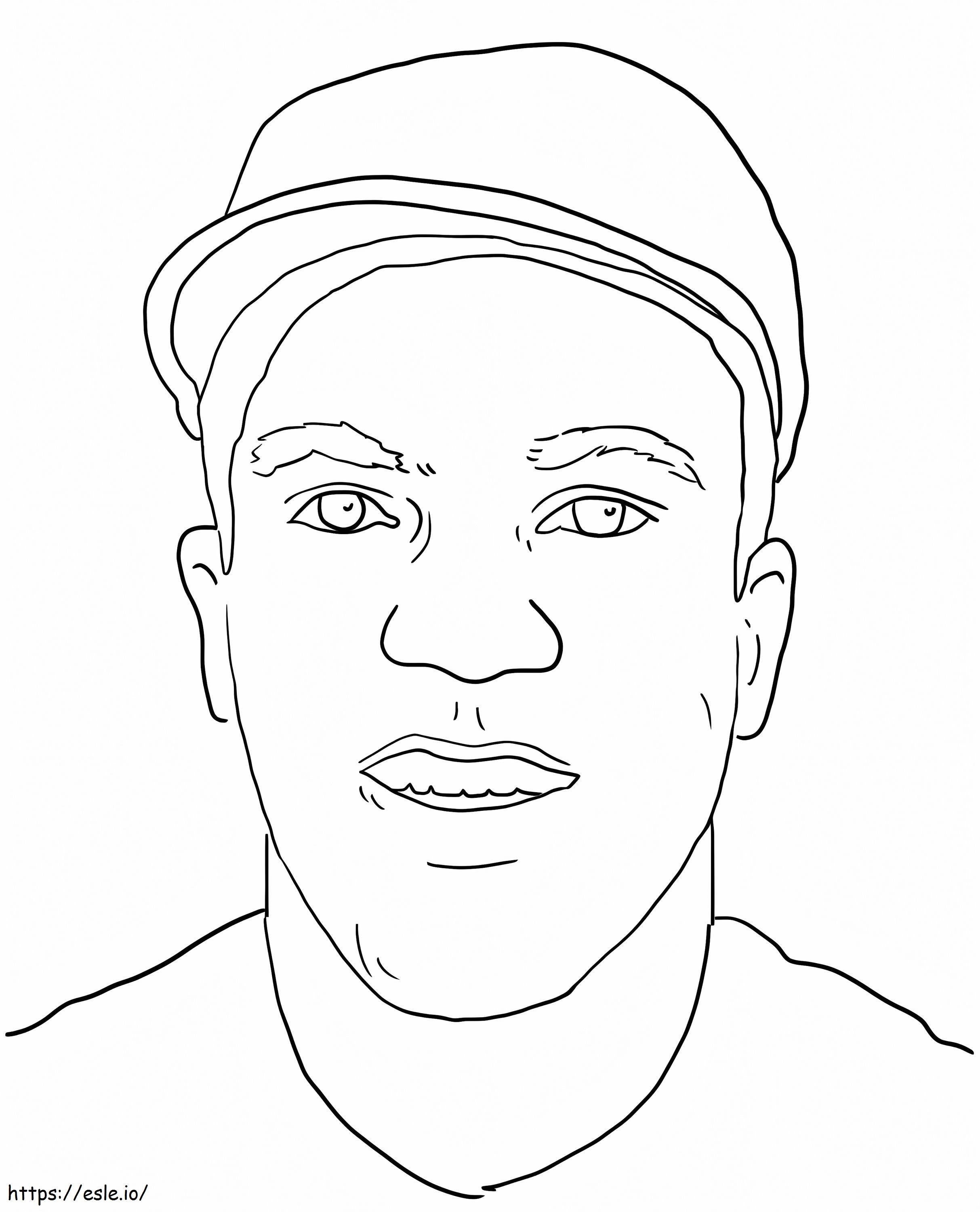 Jackie Robinson 7 coloring page