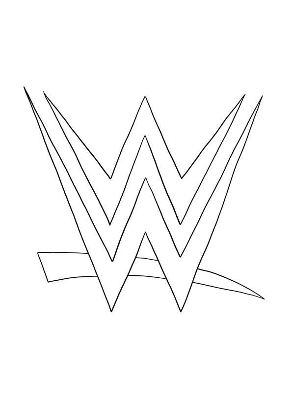 WWE-logo voor gratis afdrukken en downloaden