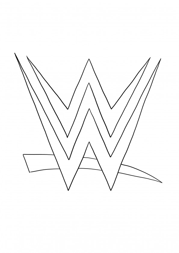 WWE-logo voor gratis afdrukken en downloaden
