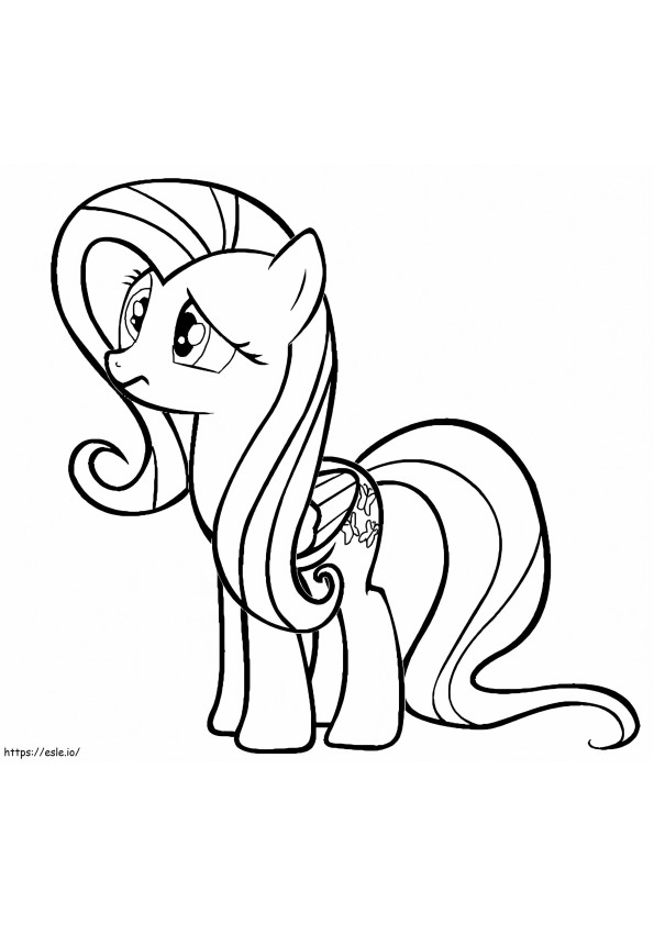 Fluttershy 8 coloring page