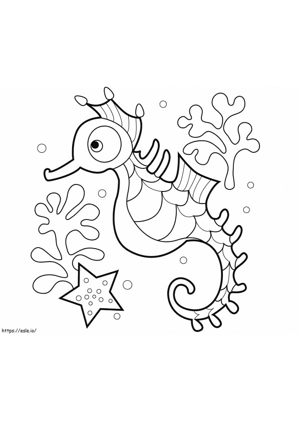 Seahorse Nyomtatható Nyomtatható Seahorse gyerekeknek Cool2Bkids oldalak Nyomtatható csikóhal színezés kifestő