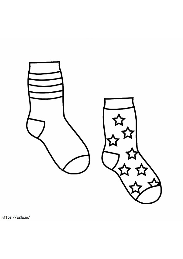Wild Socks coloring page
