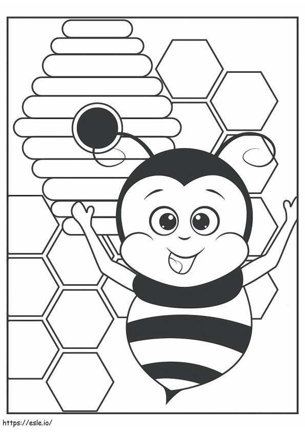 Funny Cartoon Bee