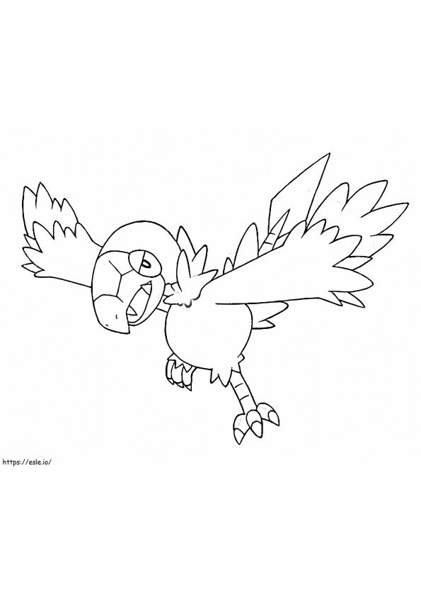 Coloriage Archen Pokémon 2 à imprimer dessin