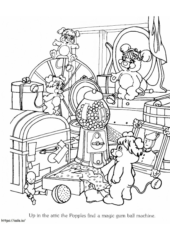 Popples 3 coloring page