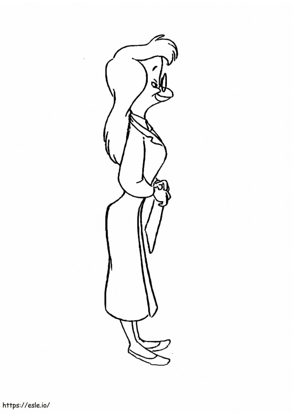 Sara Bellum From Darkwing Duck coloring page