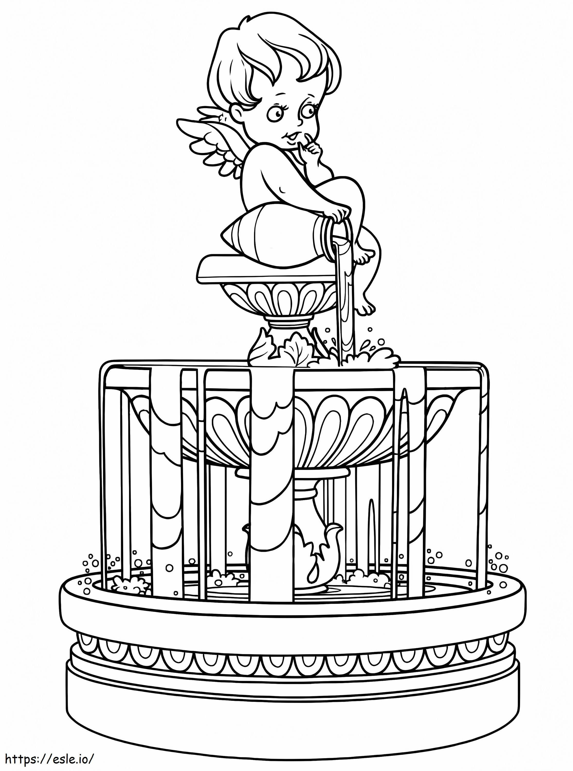 Cupid Fountain värityskuva