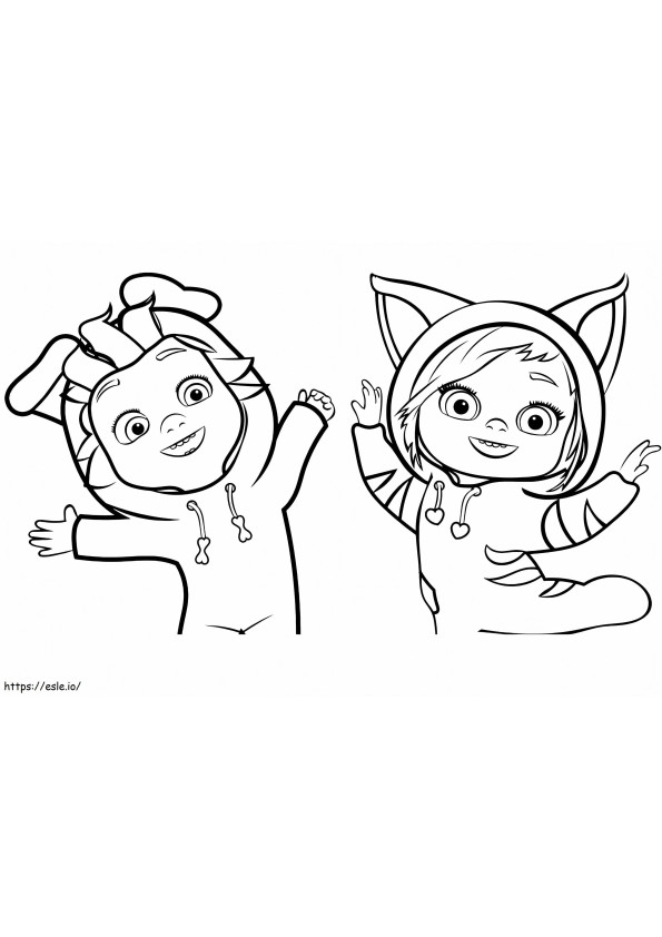 Cute Dave And Ava coloring page