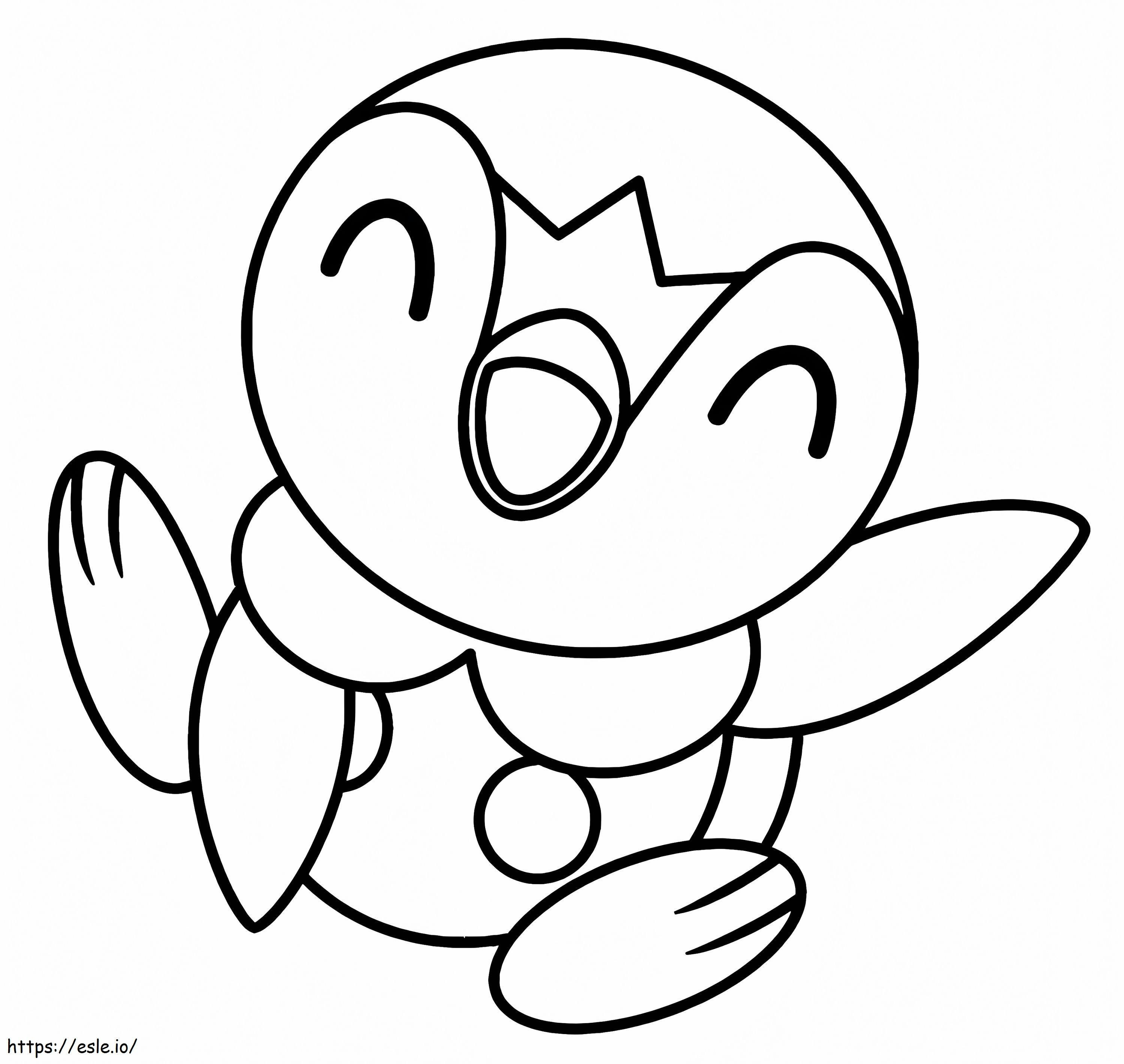 Happy Piplup coloring page