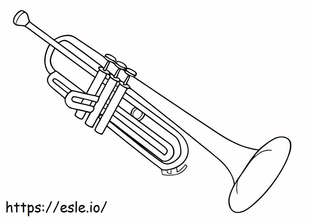 Suuri trumpetti värityskuva