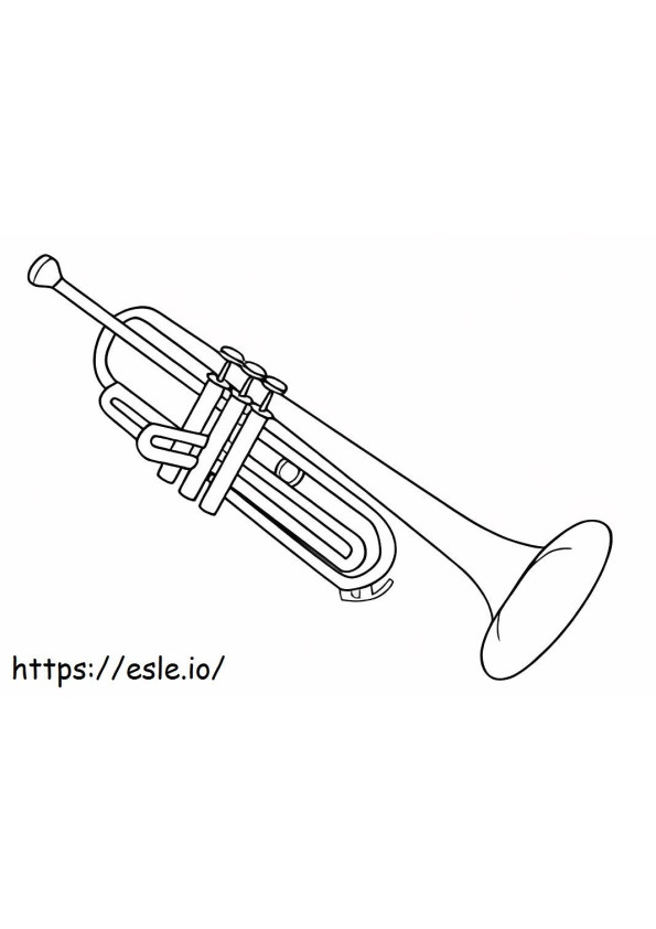 Suuri trumpetti värityskuva